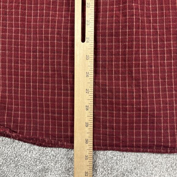Woolrich Flannel Shirt Mens Extra Large Button Down Cotton Plaid Classic Red - Picture 9 of 12